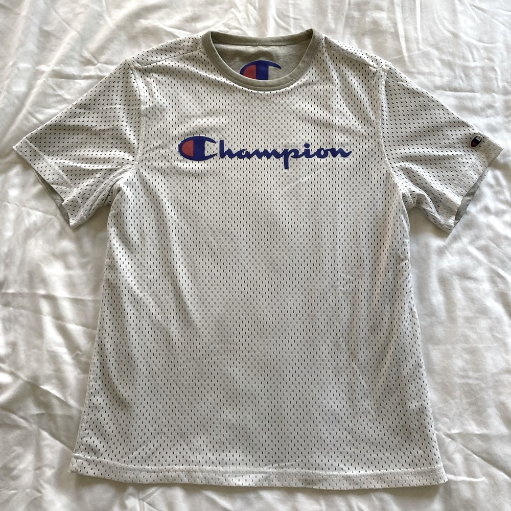 White/Grey reversible Champion shirt - size L